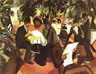 Garden Restaurant 1912 By August Macke