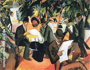 Park Restaurant 1912 By August Macke