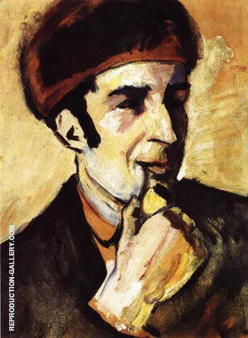 Portrait of Franz Marc 1910 By August Macke