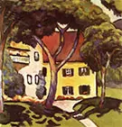 Staudachers House at Tegernsee 1910 By August Macke