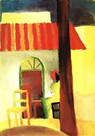 Turkish Cafe I 1914 By August Macke