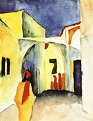 View of an Alley 1914 By August Macke