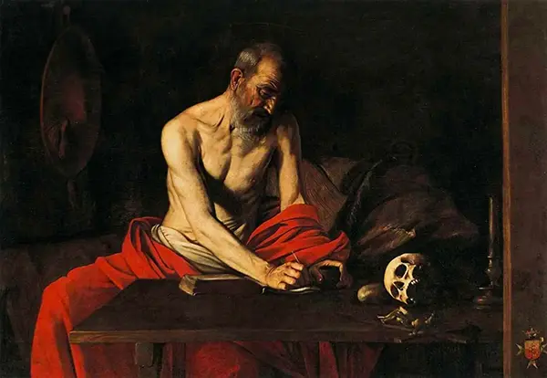 St Jerome c1607 By Caravaggio