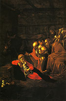 The Adoration of the Shepherds 1608 By Caravaggio
