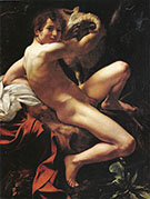 Saint John the Baptist, Youth with Ram By Caravaggio