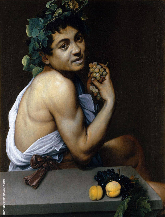 Young Sick Bacchus c1593 by Caravaggio | Oil Painting Reproduction