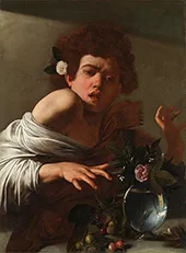 Boy Bitten by a Lizard 1595 By Caravaggio