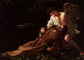 The Ecstasy of Saint Francis, Receiving the Stigmata By Caravaggio