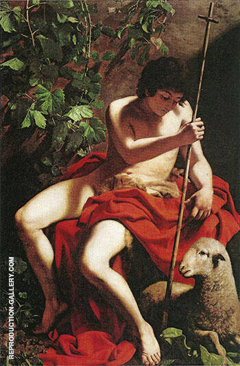 Saint John the Baptist c1598 by Caravaggio | Oil Painting Reproduction