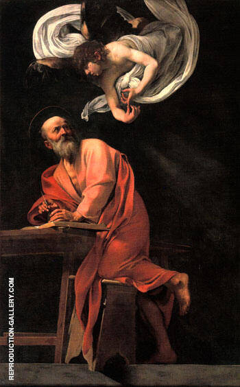 Inspiration of Saint Matthew 1602 | Oil Painting Reproduction