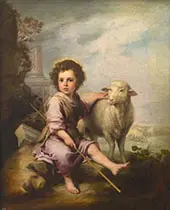 Christ the Good Shepherd c 1660 By Bartolome Esteban Murillo