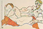 Lovers 1913 2 By Egon Schiele