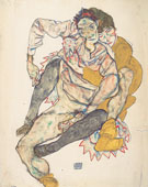 Sitzendes Paar 1915 By Egon Schiele