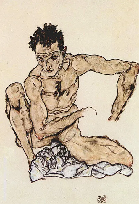 Autoportrait By Egon Schiele
