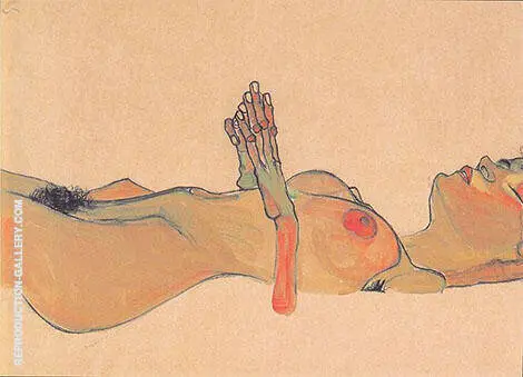 Totes Madchen 1910 By Egon Schiele