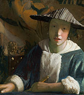 Girl with a Flute c1665 By Johannes Vermeer
