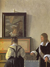 The Music Lesson Detail c1662 By Johannes Vermeer