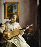 The Guitar Player c1672 By Johannes Vermeer