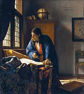 The Geographer 1669 By Johannes Vermeer