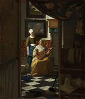The Love Letter c1669 By Johannes Vermeer
