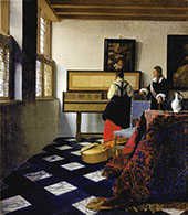 The Music Lesson c1662 By Johannes Vermeer