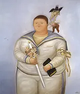Self Portrait on the Day of First Communion 1970 By Fernando Botero