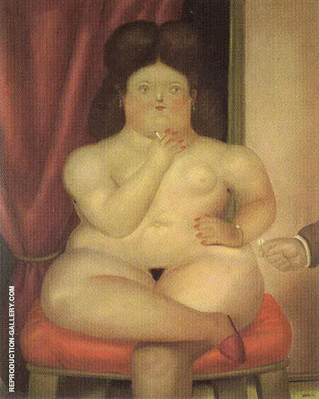Seated Woman 1976 By Fernando Botero
