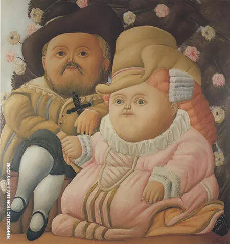 Rubens and his Wife 1965 By Fernando Botero