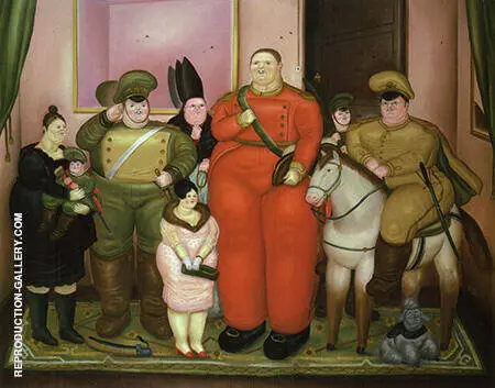 Official Portrait of the Military Junta 1971 By Fernando Botero