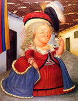 Marie Antoinette Visiting Medellin Colombia 1990 By Fernando Botero