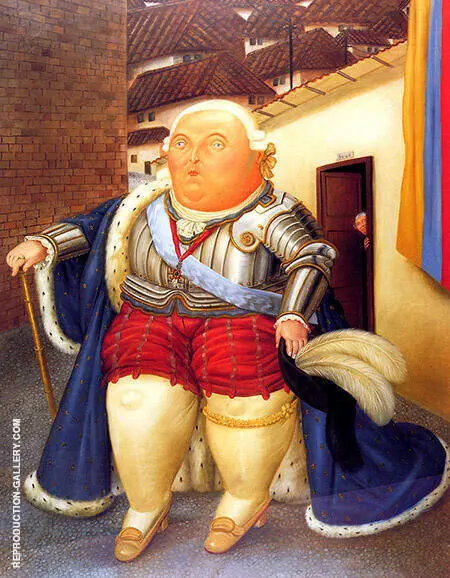 Louis XVI Visiting Medellin Colombia 1990 By Fernando Botero