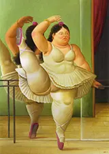 Dancer at the Pole 2001 By Fernando Botero