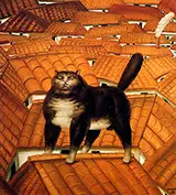 Cat on the Roof 1978 By Fernando Botero