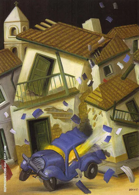 Car bomb 1999 By Fernando Botero
