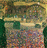 Villa on the Attersee 1914 By Gustav Klimt
