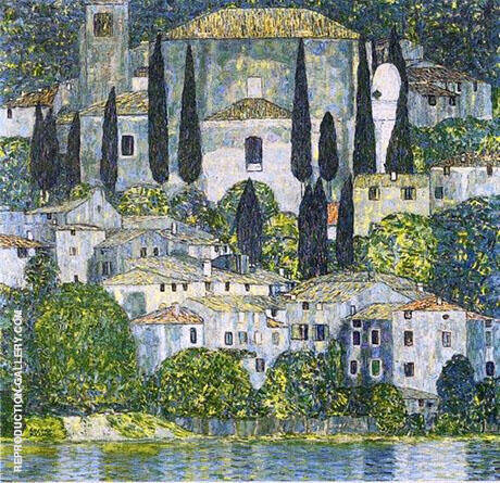 The Church in Cassone by Gustav Klimt | Oil Painting Reproduction