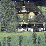 Schloss Kammer on the Attersee II 1909 By Gustav Klimt