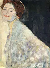 Portrait of a Lady in White c 1917 By Gustav Klimt