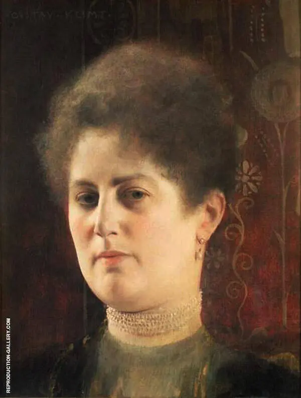 Portrait of a Lady Frau Heymann 1894 By Gustav Klimt