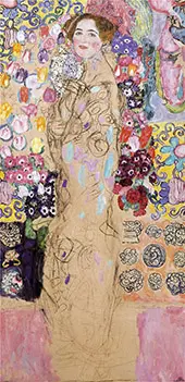 Portrait of Maria Munk 19187 (unfinished) By Gustav Klimt