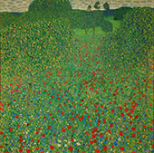 Poppy Field 1907 By Gustav Klimt