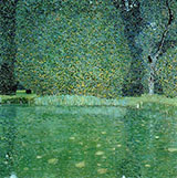 Pond at Schloss Kammer on the Attersee 1909 By Gustav Klimt
