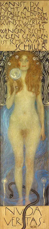 Nuda Veritas 1899 By Gustav Klimt