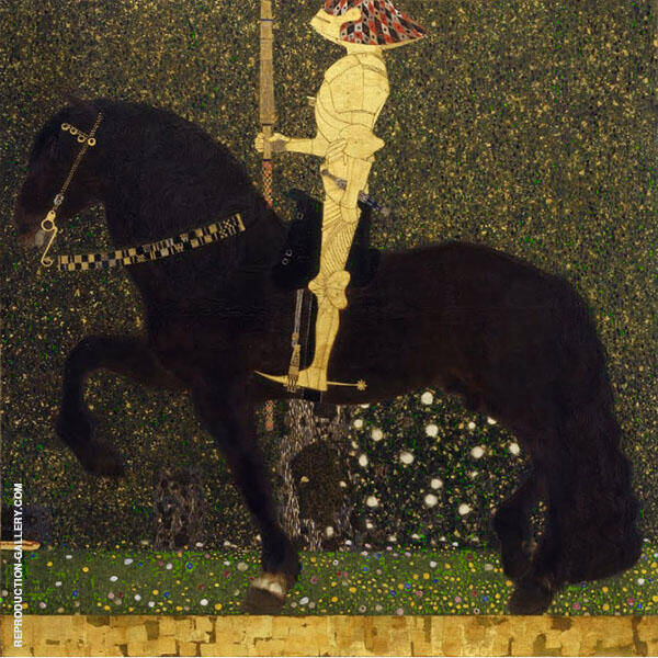 Life is a Struggle the Golden Knight 1903 | Oil Painting Reproduction