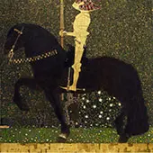 Life is a Struggle the Golden Knight 1903 By Gustav Klimt