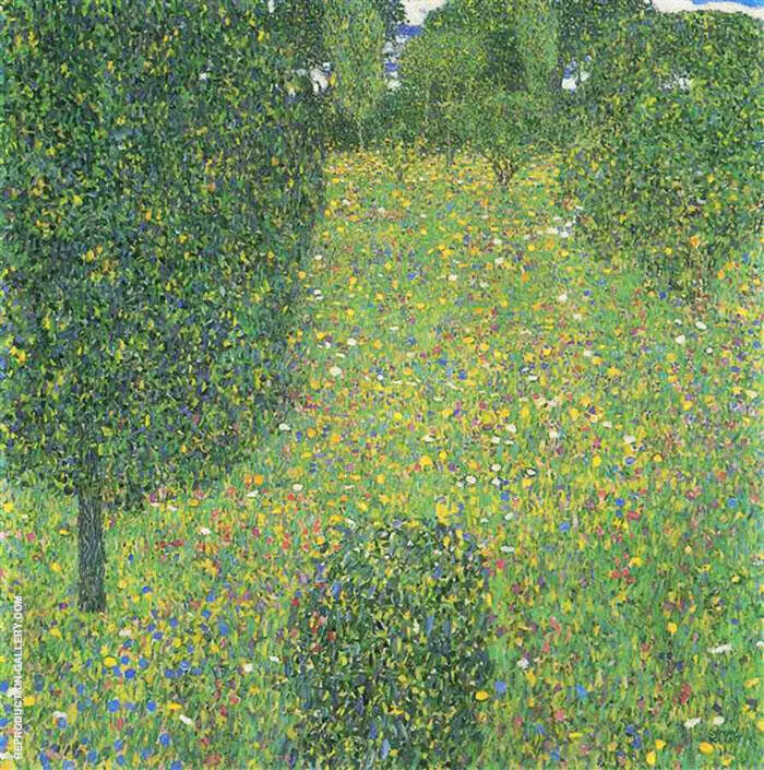 Landscape Garden Meadow in Flower 1906 By Gustav Klimt