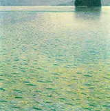 Island in Lake Attersee 1901 By Gustav Klimt
