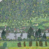 Forest Slope Unterach on the Attersee 1916 By Gustav Klimt