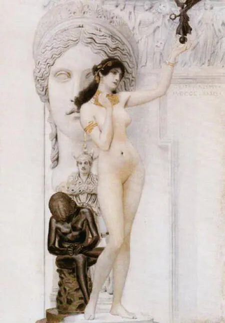 Allegory of Sculpture 1889 By Gustav Klimt
