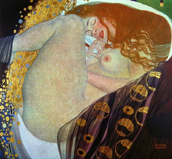 Danae 1907 by Gustav Klimt | Oil Painting Reproduction